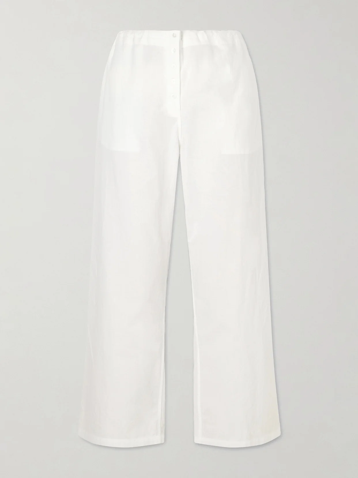 Cotton-voile Wide-leg Pants - 1