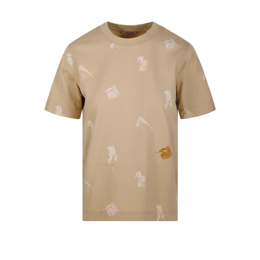 Burberry Equestrian Knight Cotton T-Shirt - 5