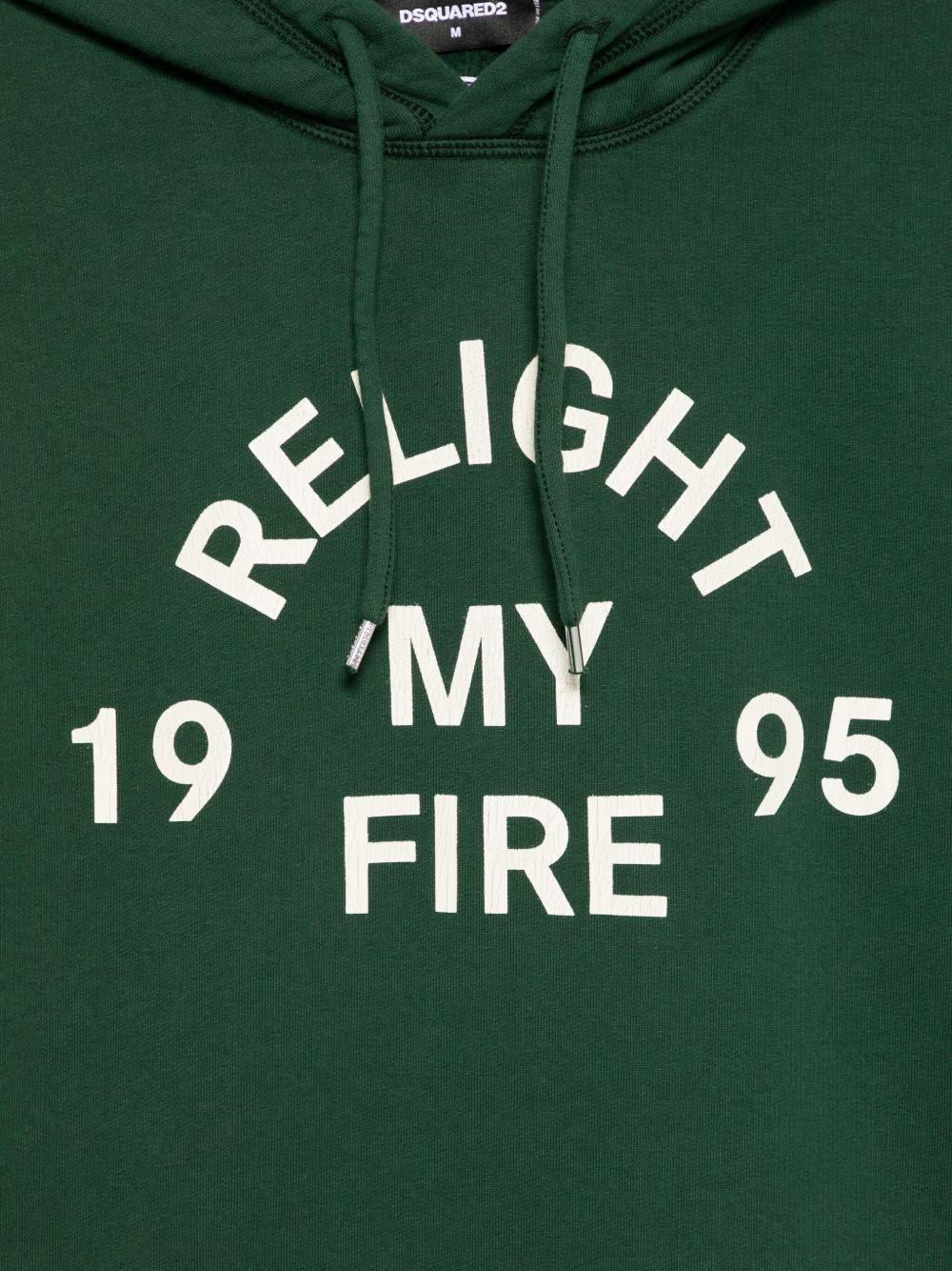 graphic-print cotton hoodie - 3