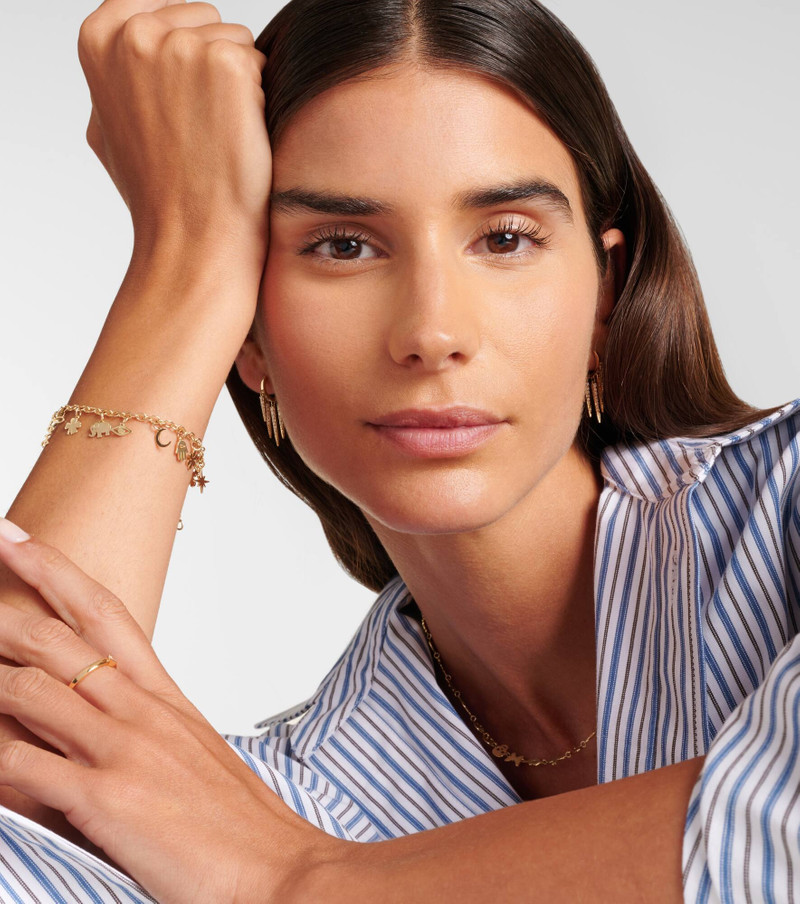 SYDNEY EVAN 14kt gold charm bracelet outlook