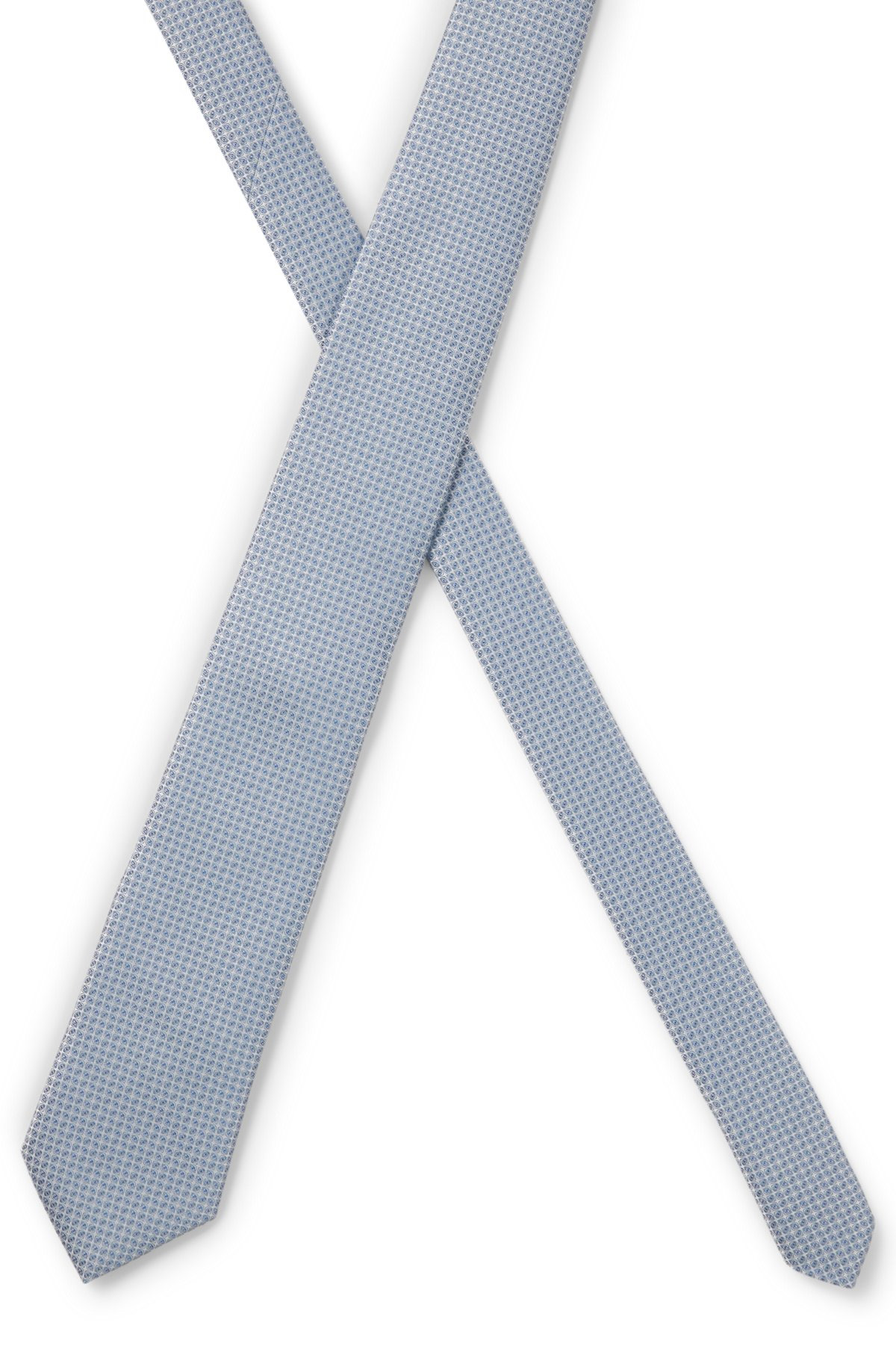 SILK-BLEND TIE WITH MICRO PATTERN - 4