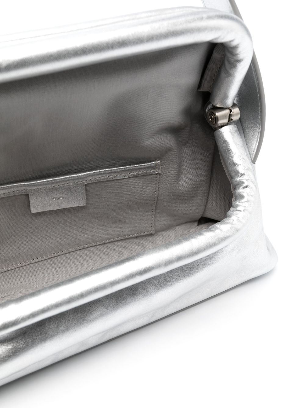 Folder Brot metallic-leather shoulder bag - 5