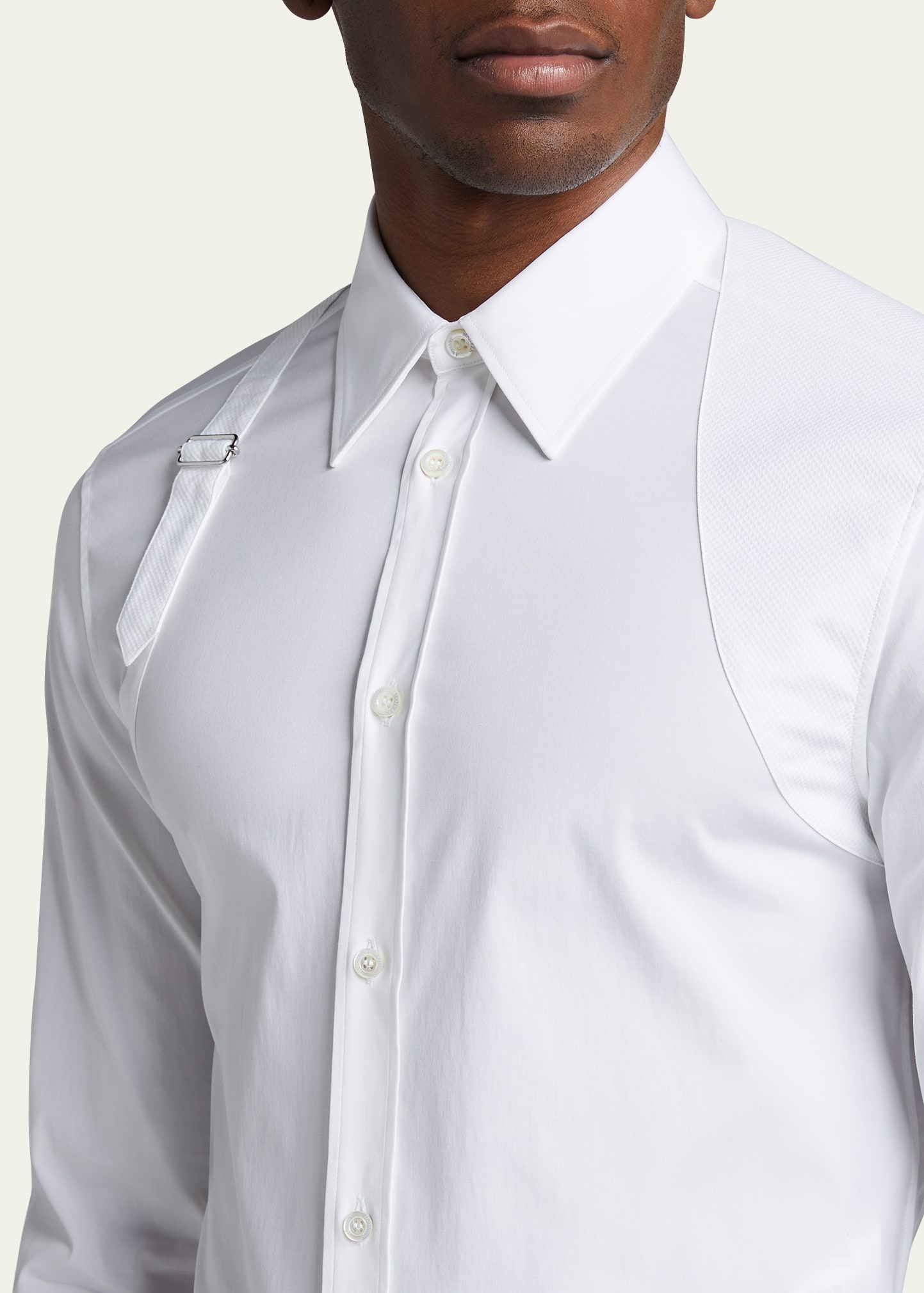 alexander mcqueen ハーネスポロシャツ Alexander McQueen Men's Harness Sport Shirt w/ Strap
