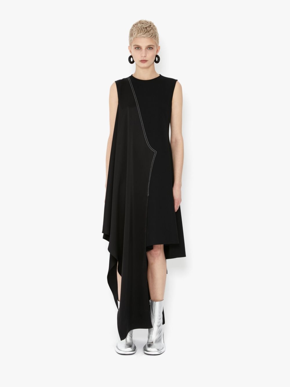 ASYMMETRIC SLEEVELESS DRESS - 2