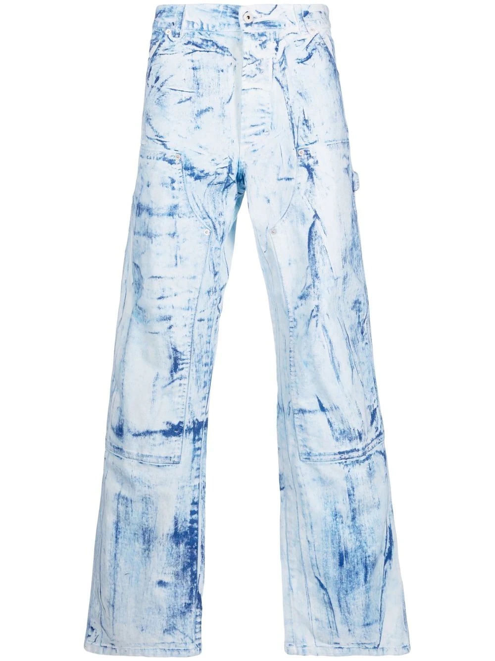 distressed-effect denim jeans - 1