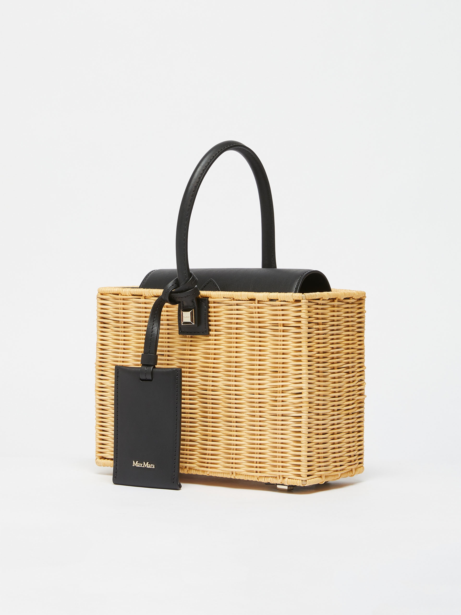 CESTOSWICKER Rattan and leather basket - 2