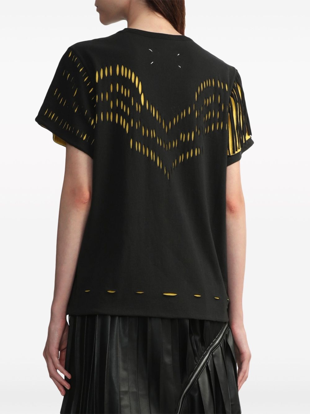 Décortiqué fringed T-shirt - 4