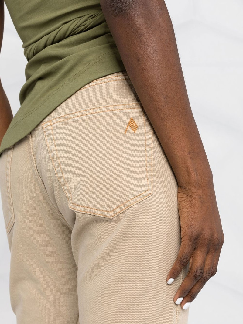 slit-hem straight-leg jeans 5