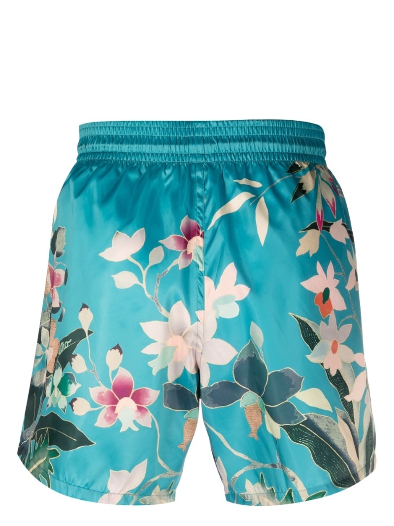 floral-print swim shorts - 2