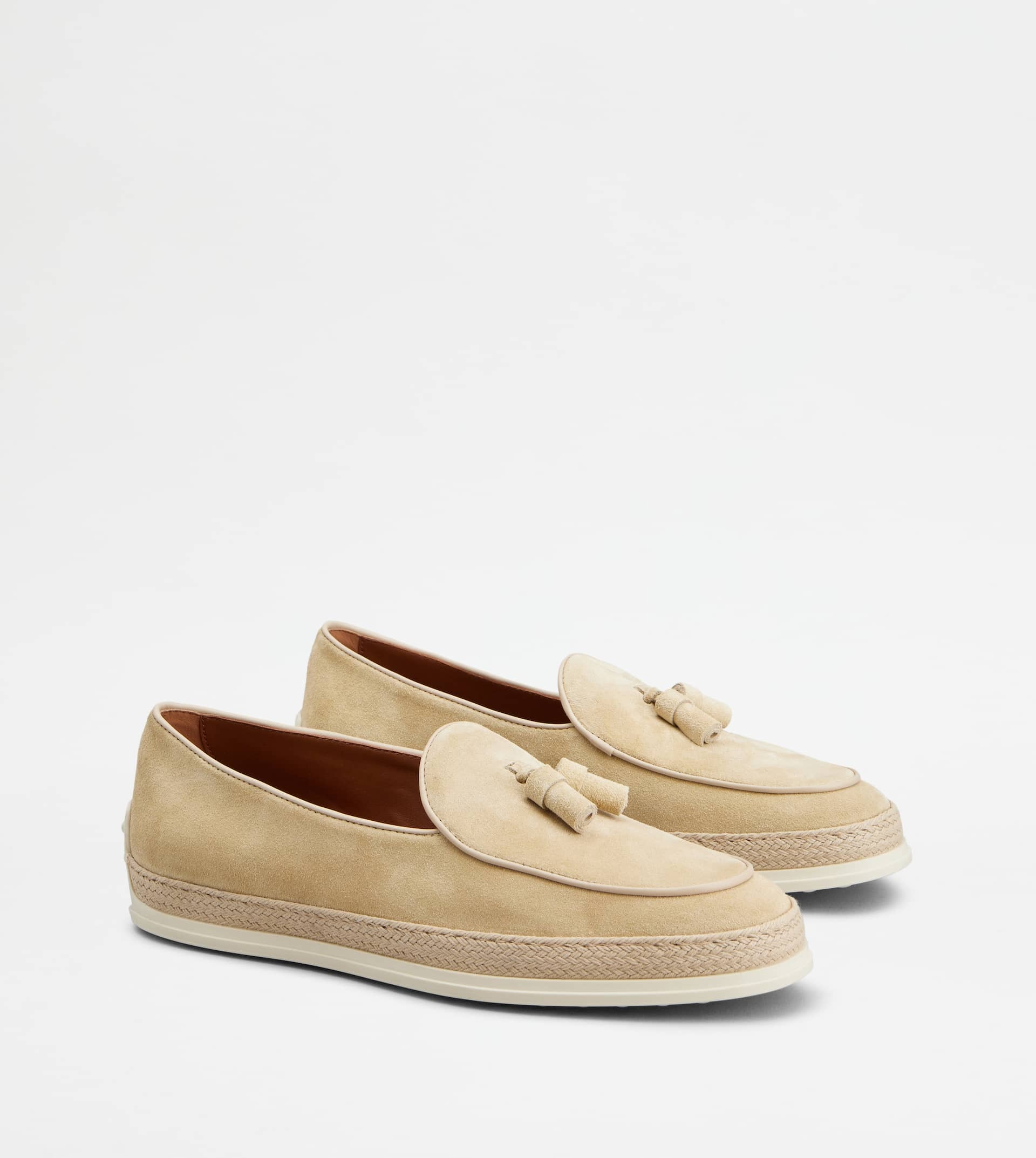 LOAFERS IN SUEDE - BEIGE - 3