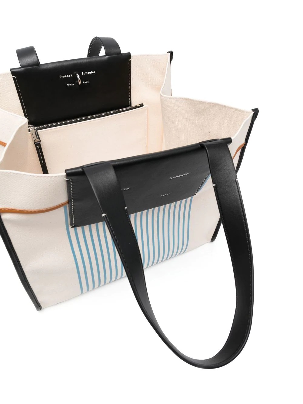 striped cotton tote-bag - 6