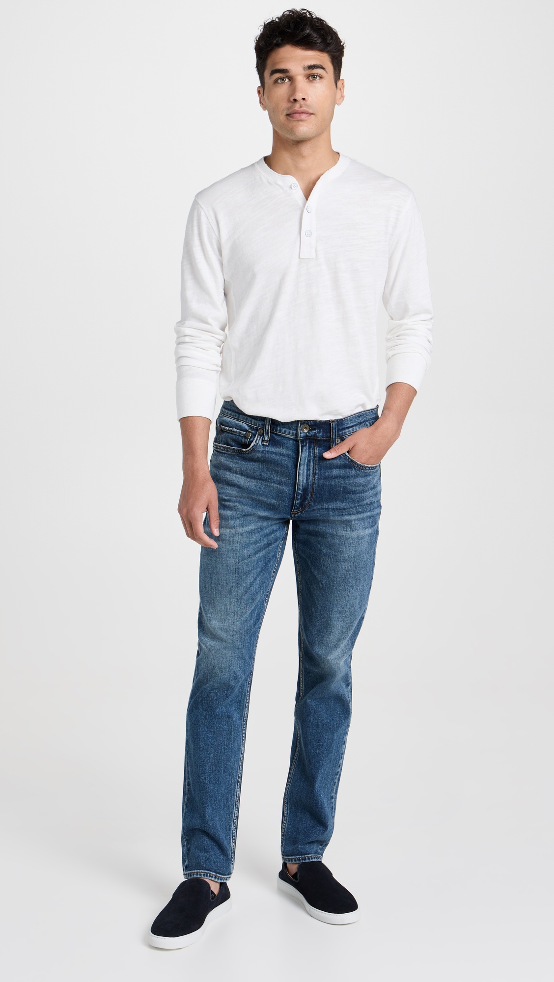 Long Sleeve Classic Henley - 4