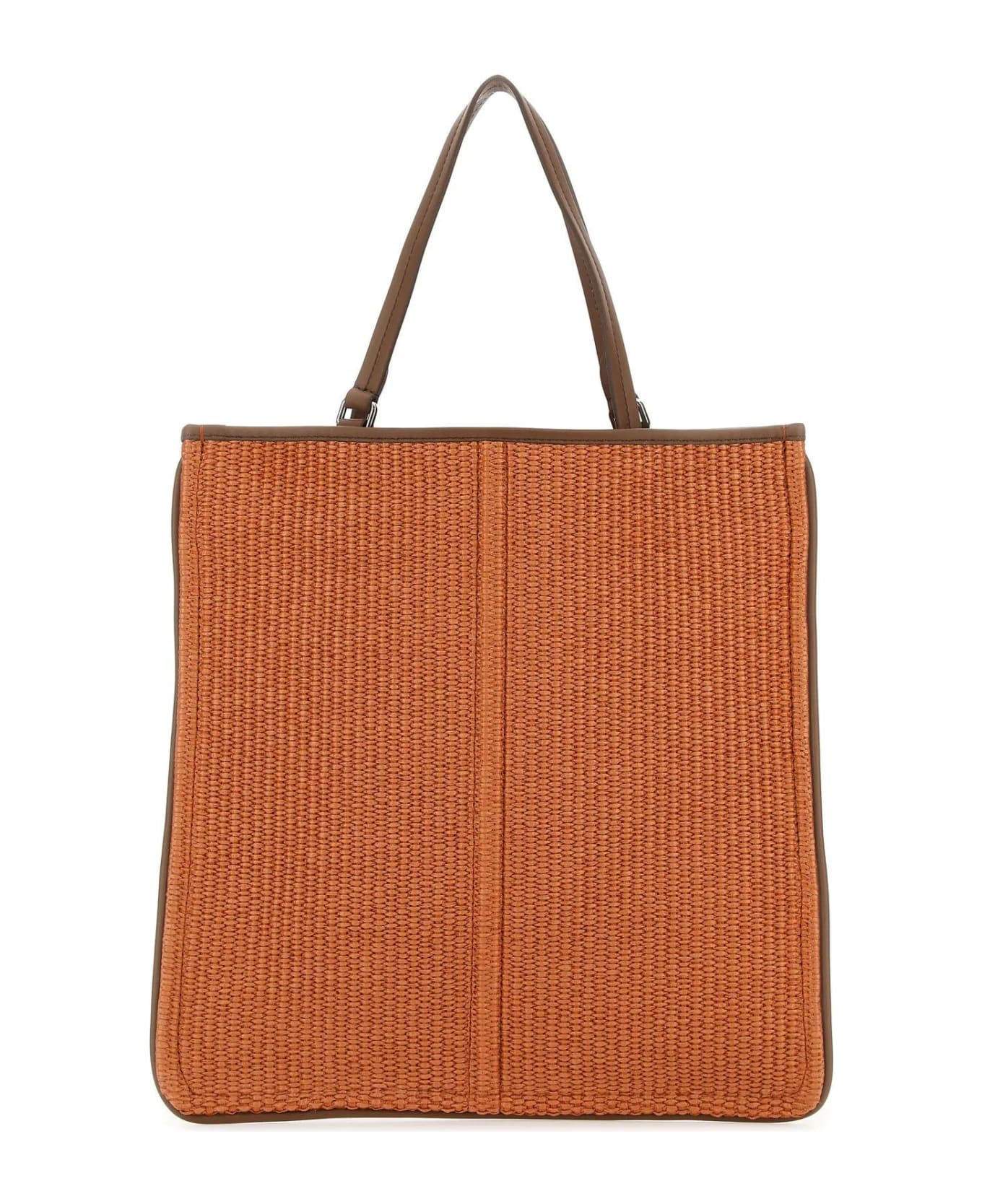 Caramel Raffia Easybag Shopping Bag - 3