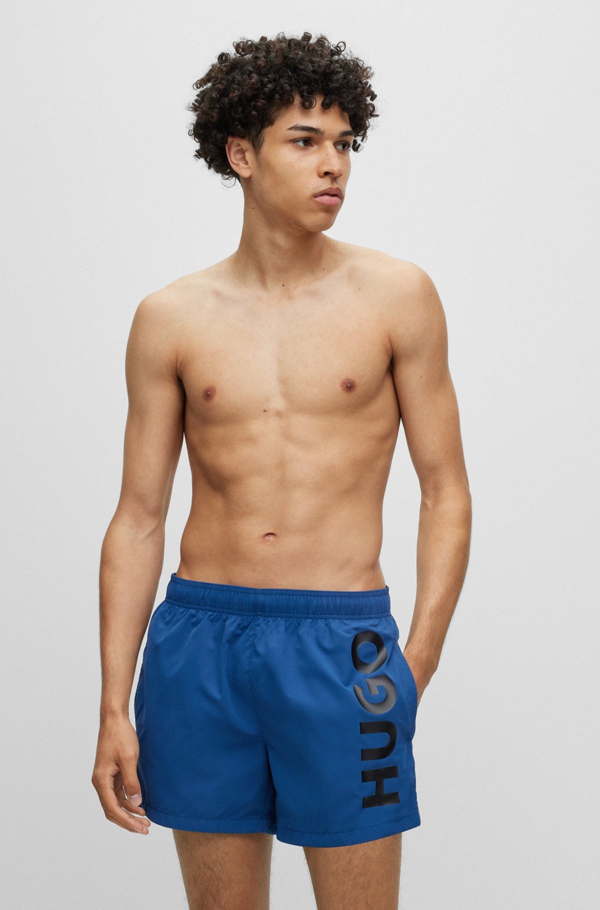 SWIM SHORTS WITH LOGO PRINT - 2