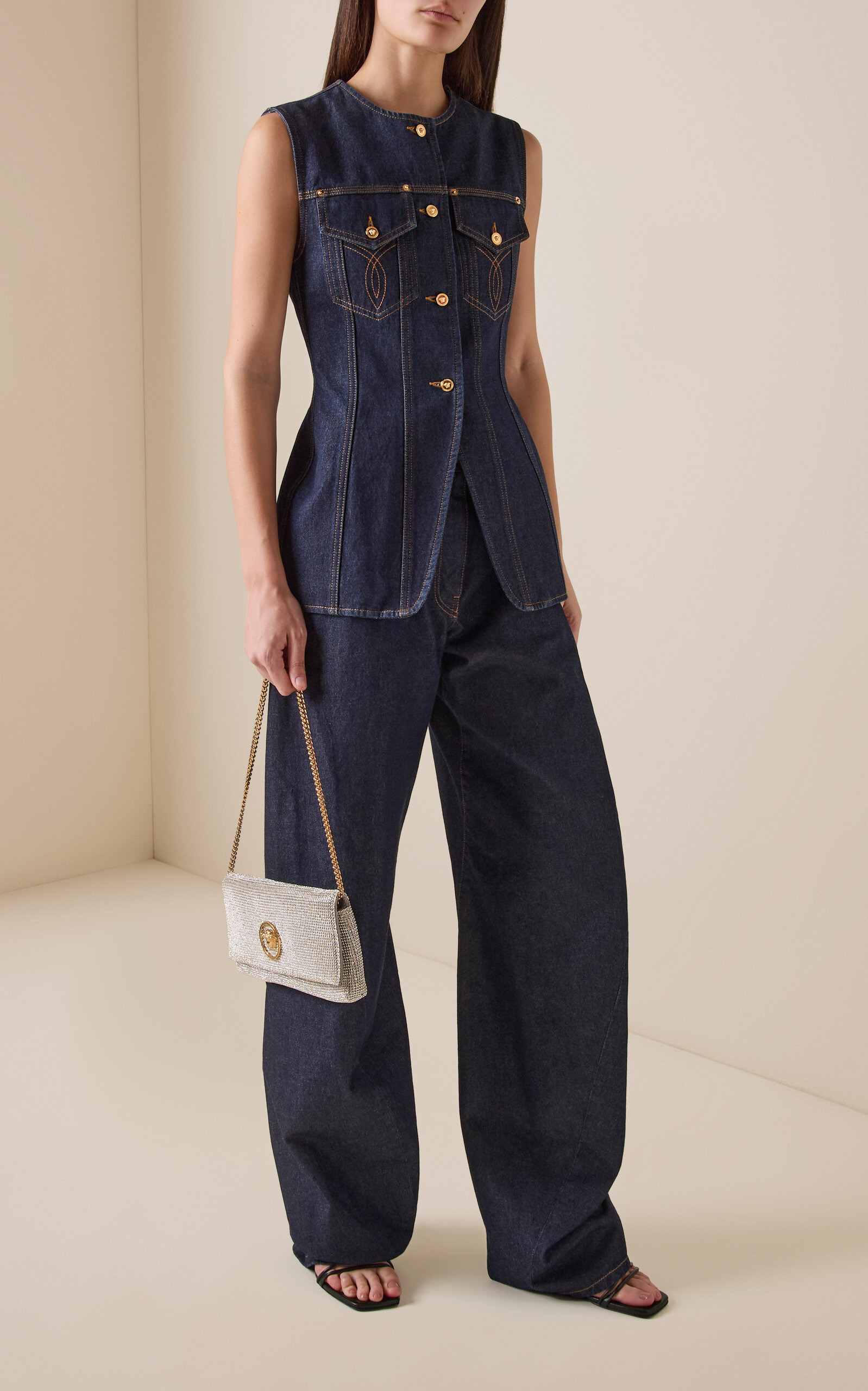 Denim Vest dark wash - 3