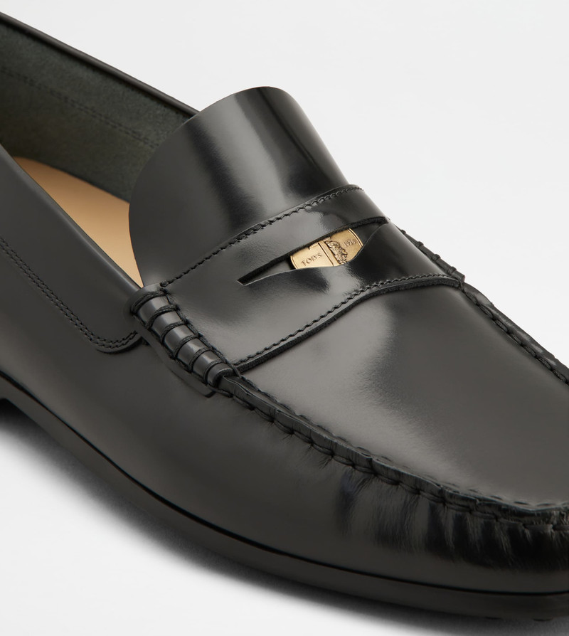 LOAFERS IN LEATHER - BLACK 6
