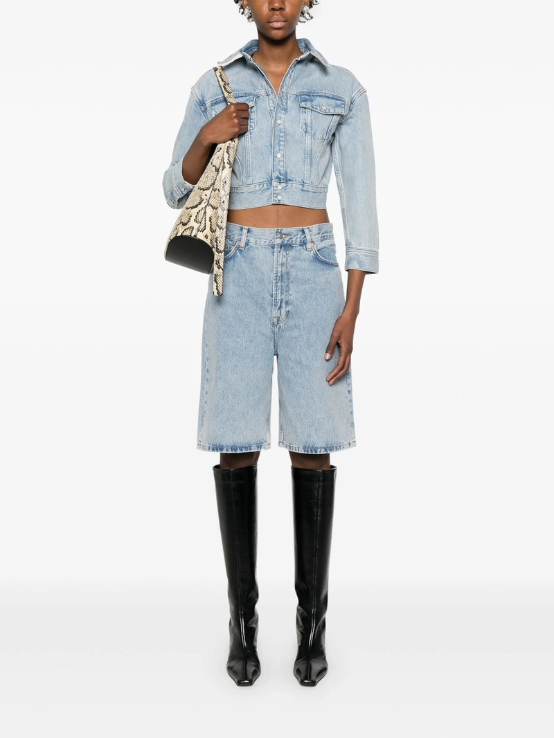 WARDROBE.NYC low-rise denim shorts outlook