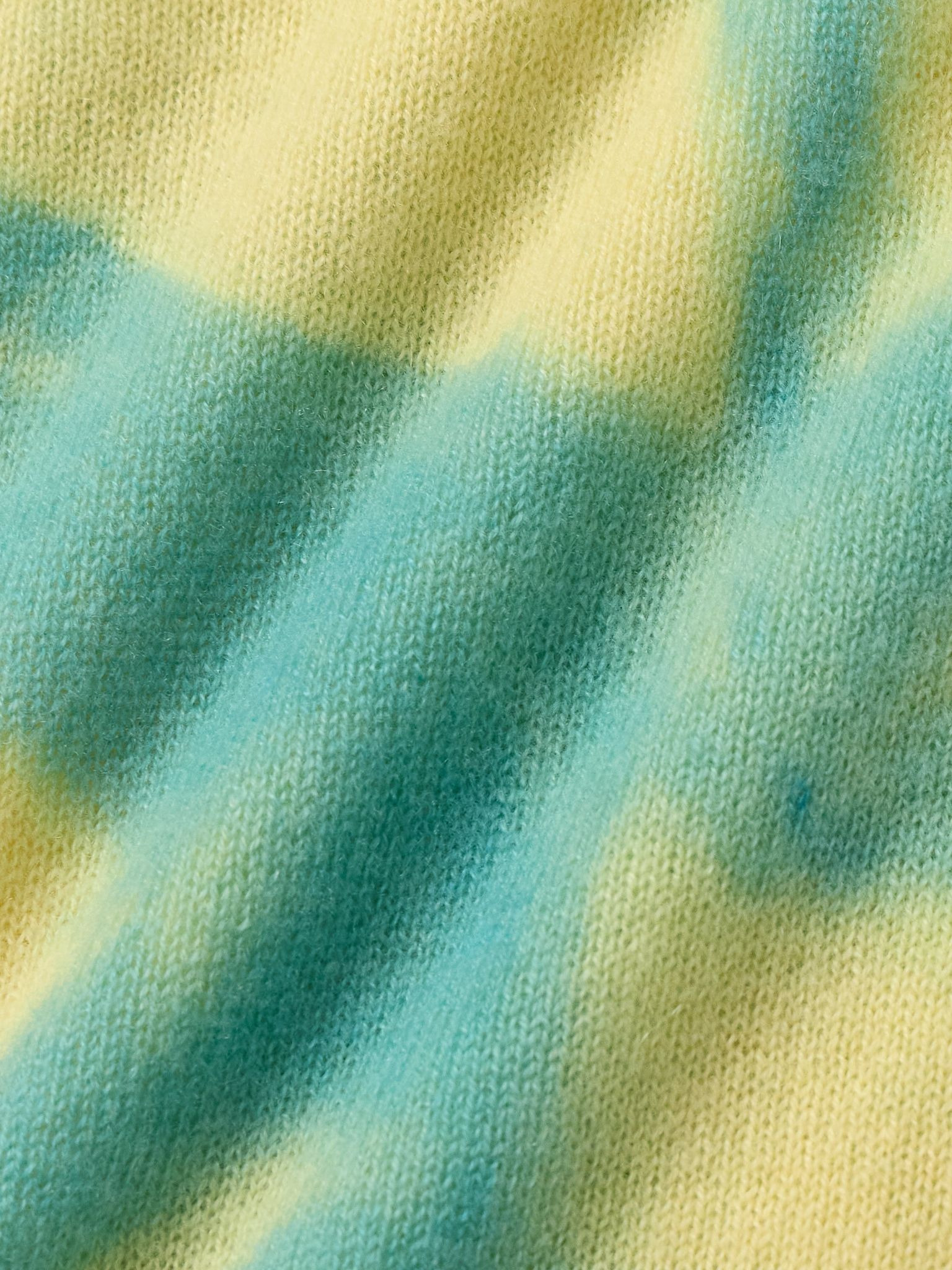 Mythic Tranquility Tie-Dyed Cashmere Sweater Yellow - 4