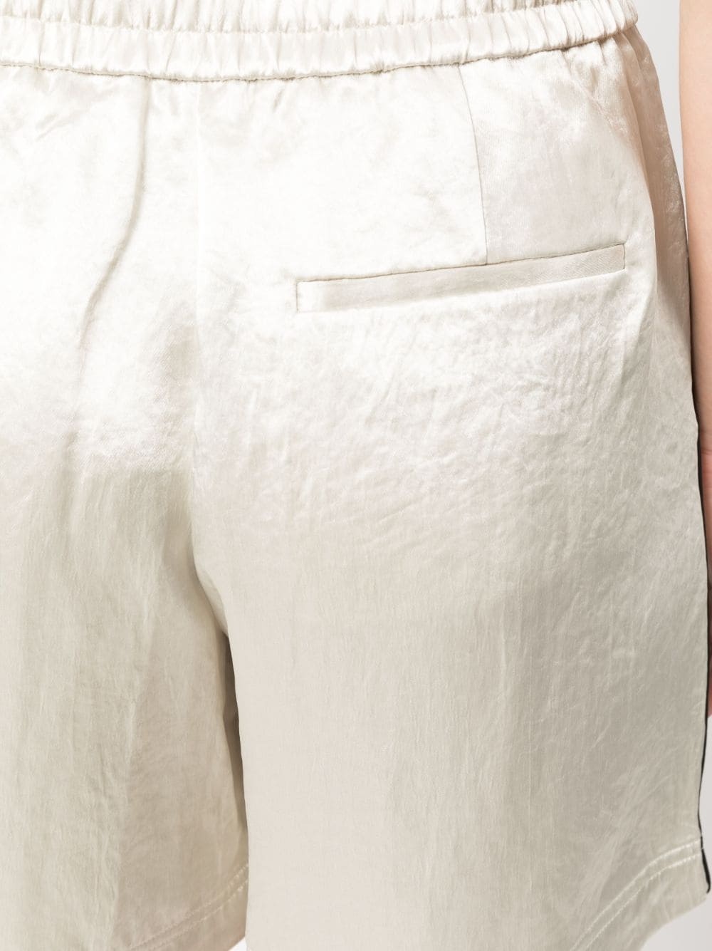 satin-finish cotton shorts - 5
