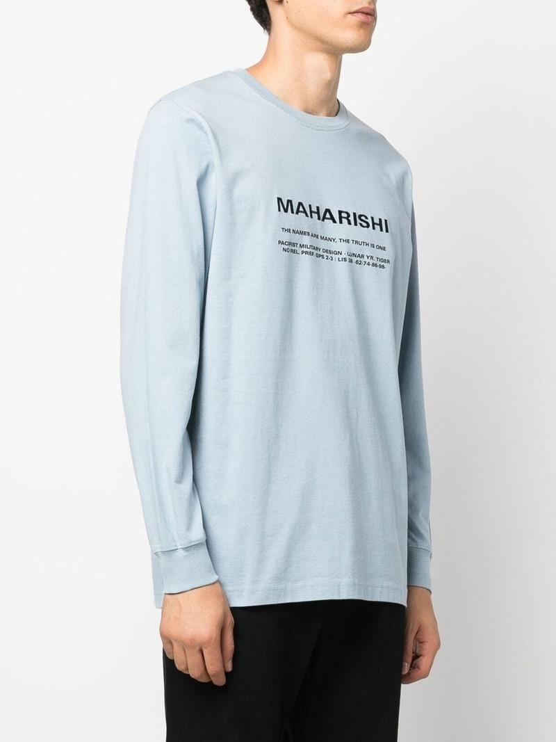 logo-print long-sleeve T-shirt 3