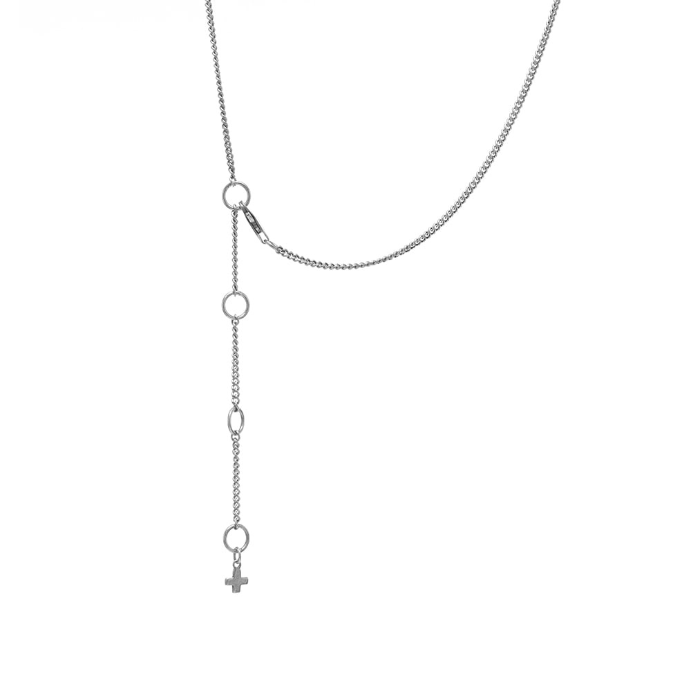 Ksubi Cross Dollar Necklace - 3