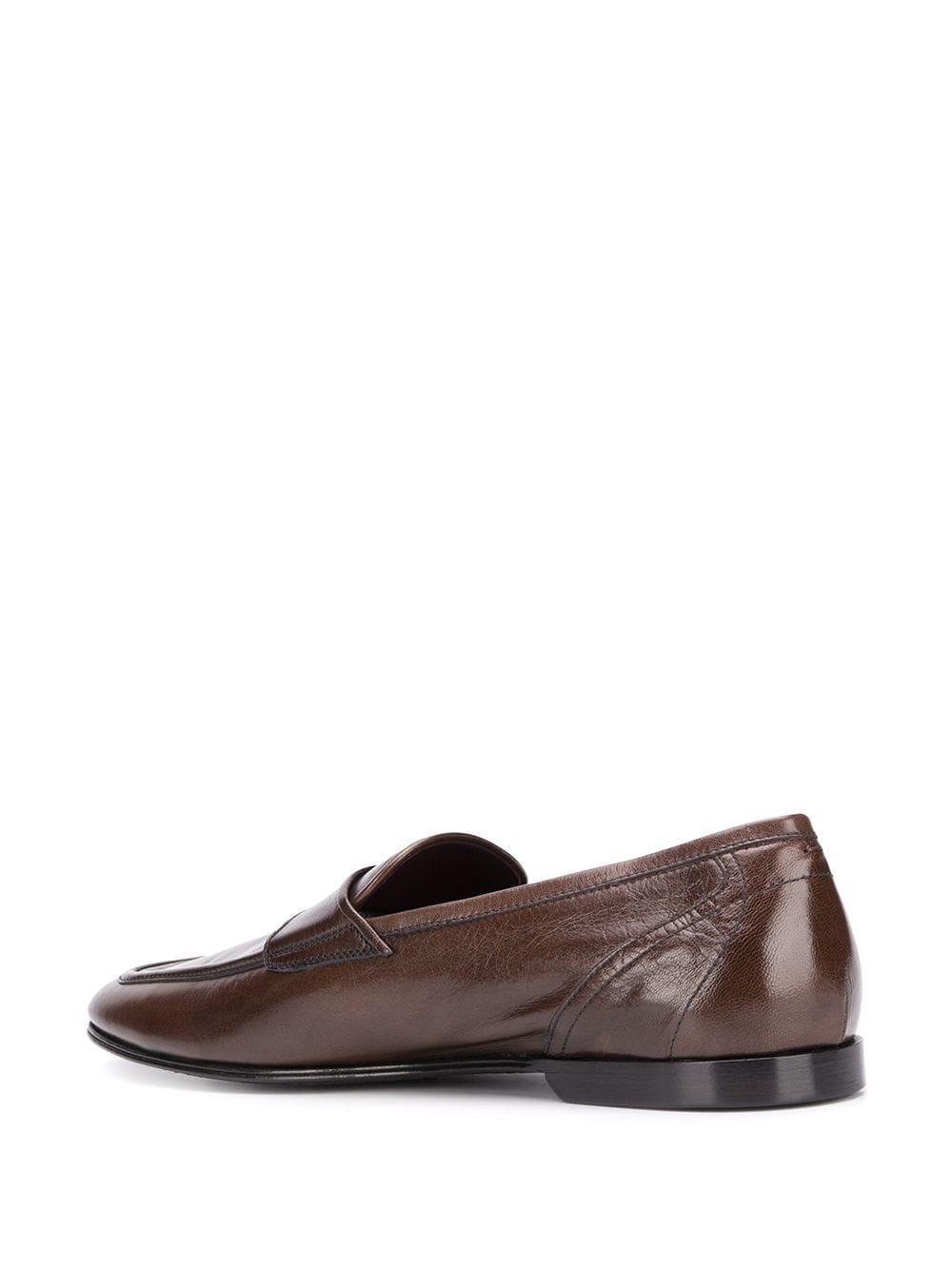 leather slip-on loafers - 3