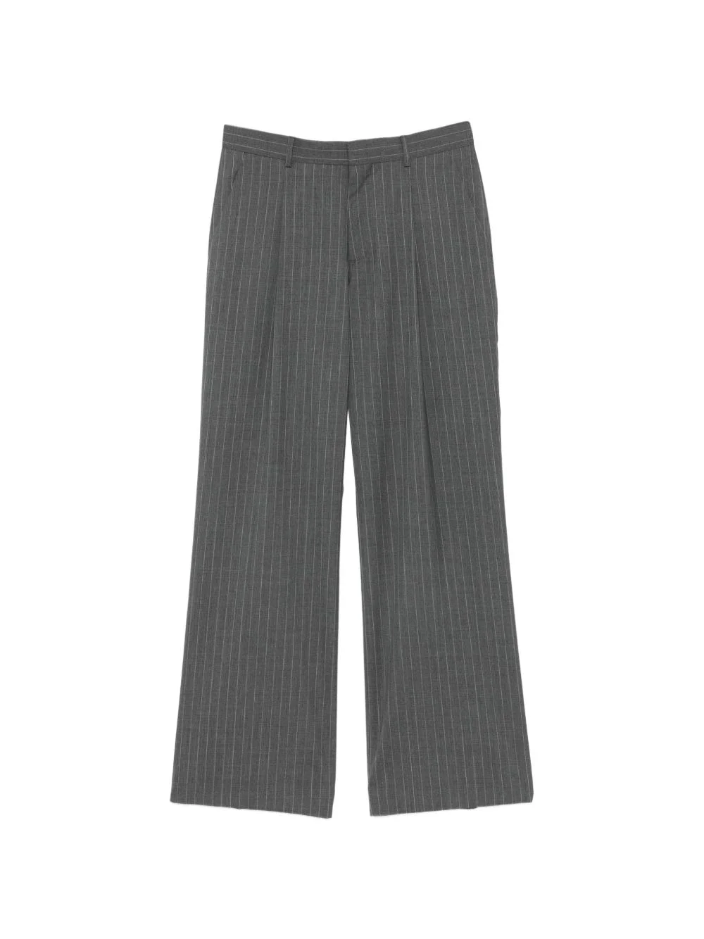 wide-leg wool suit trousers - 1