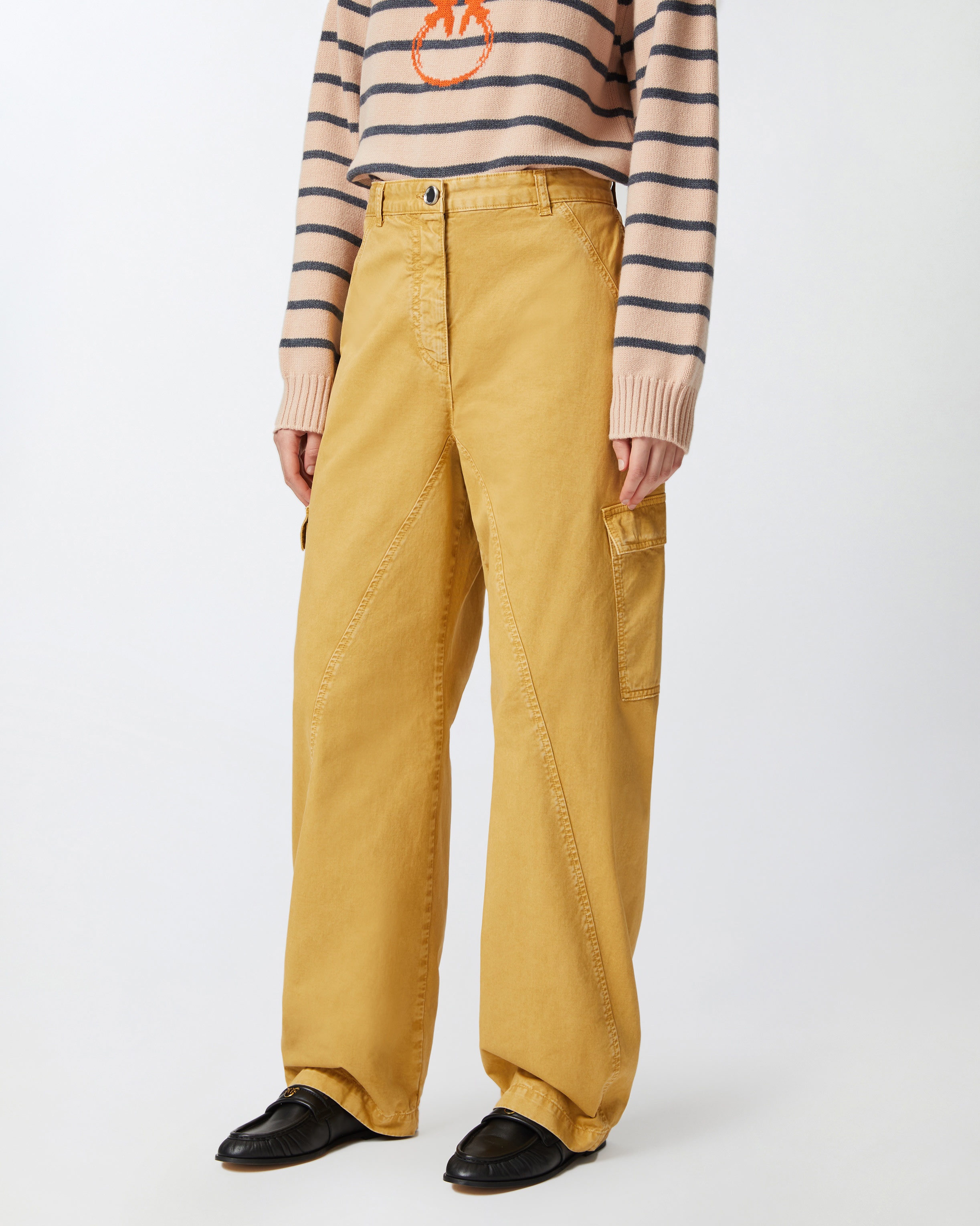 WIDE LEG WORKWEAR TROUSERS WITH POCKETS - 3