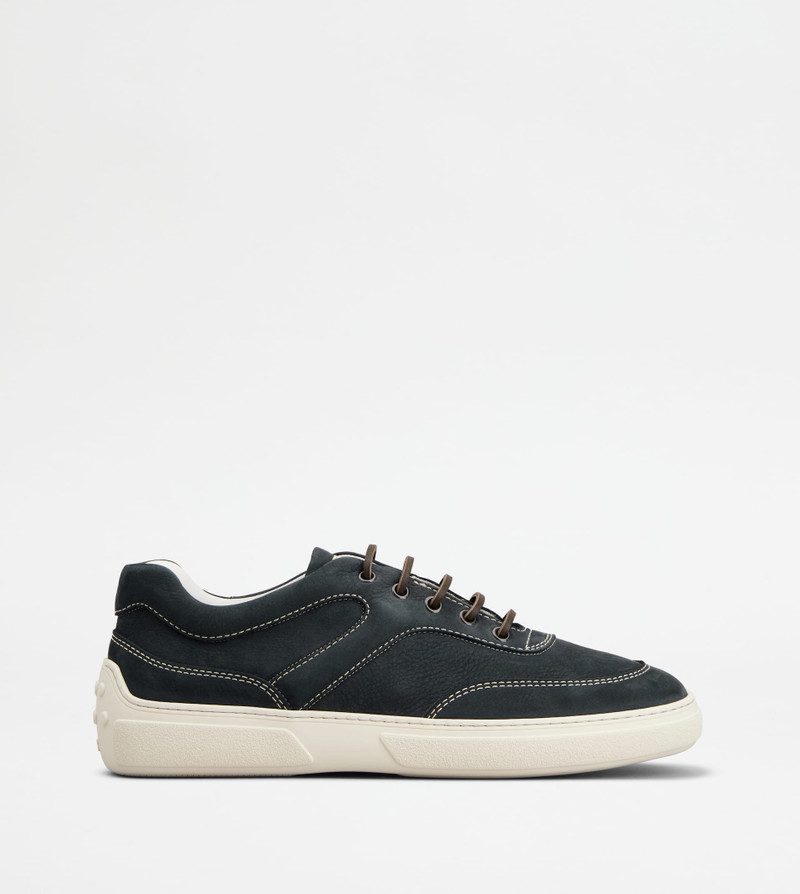 SNEAKERS IN NUBUCK - BLUE 1