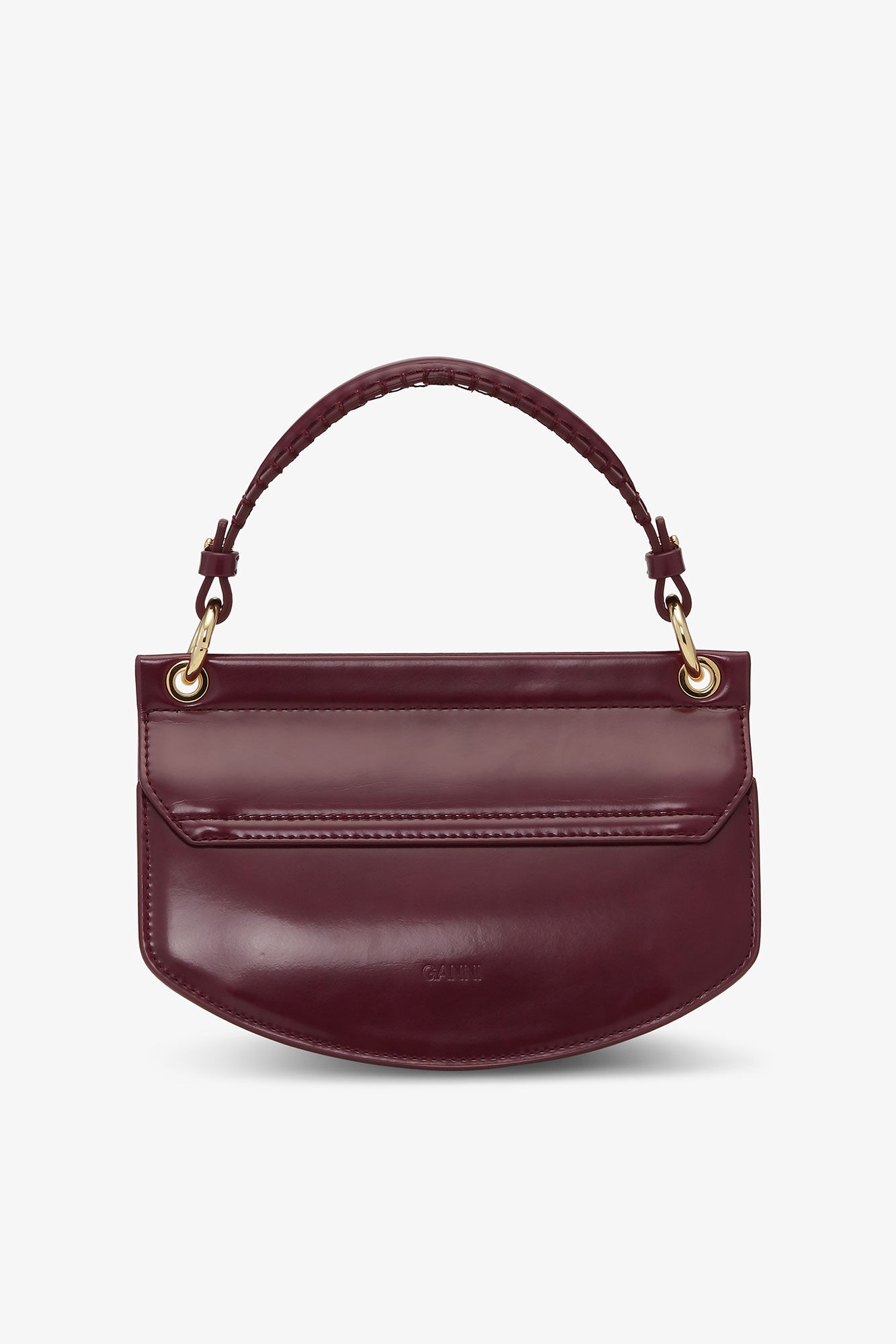 BURGUNDY MINI TOP HANDLE APO-G BAG - 3