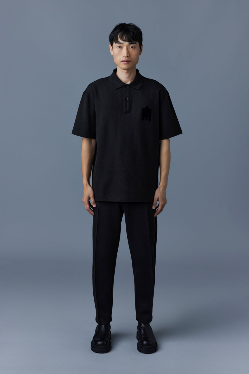 MACKAGE CAYMAN Oversized organic pique polo outlook