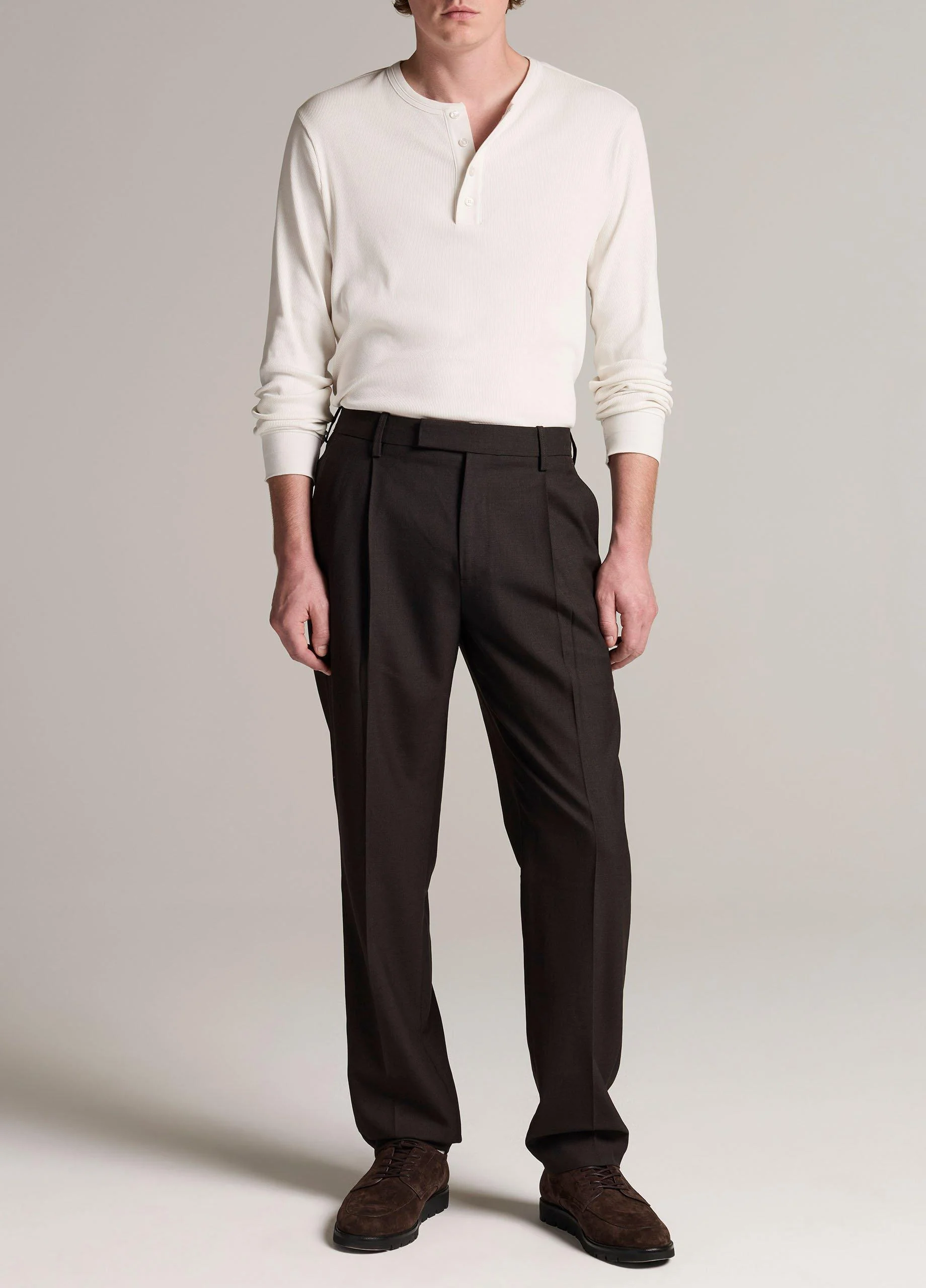 Owen Athletic Twill Pleated Trouser - 1