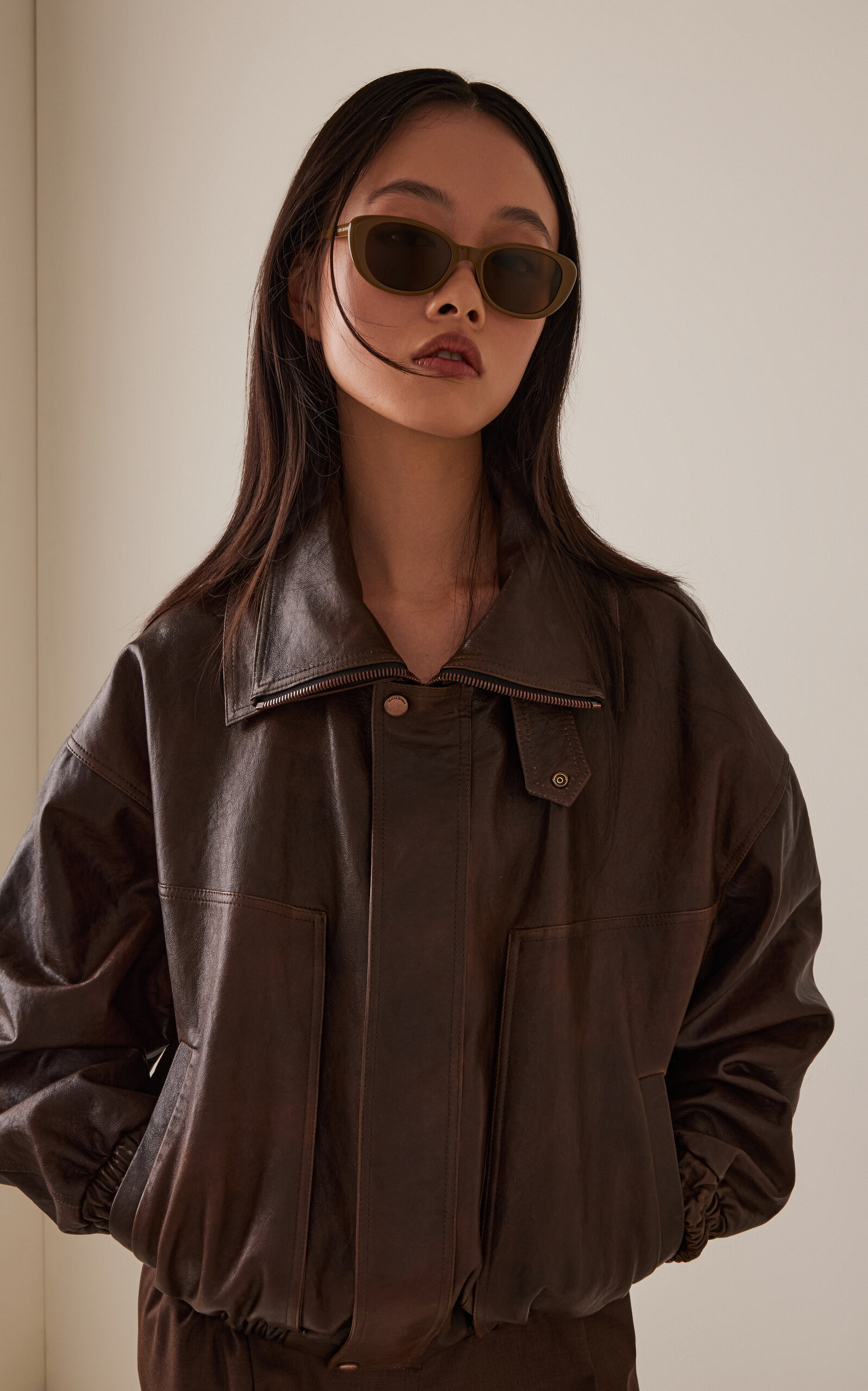Cat-Eye Acetate Sunglasses brown - 2