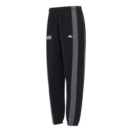 Nike logo casual pants 'Black' DQ8050-010 - 1
