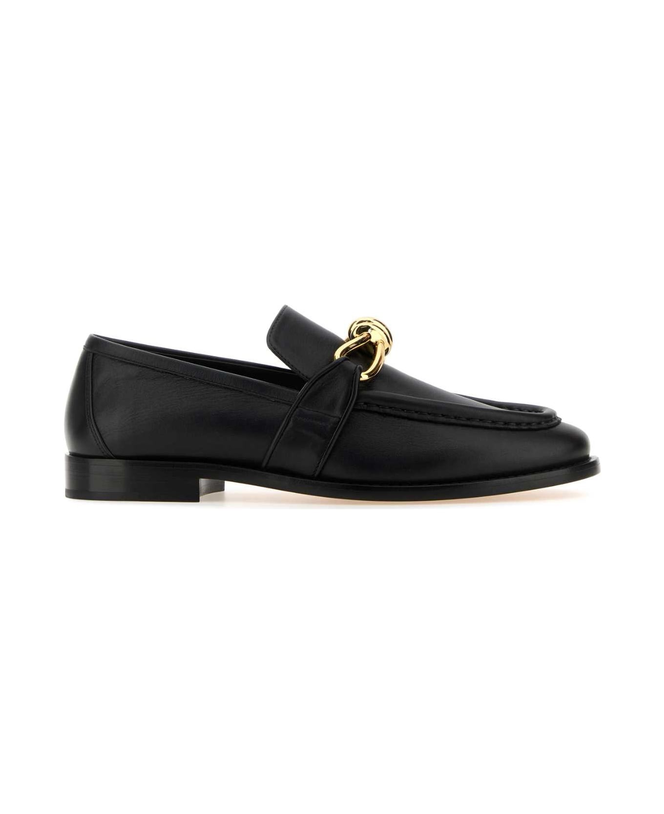 Black Leather Astaire Loafers - 1