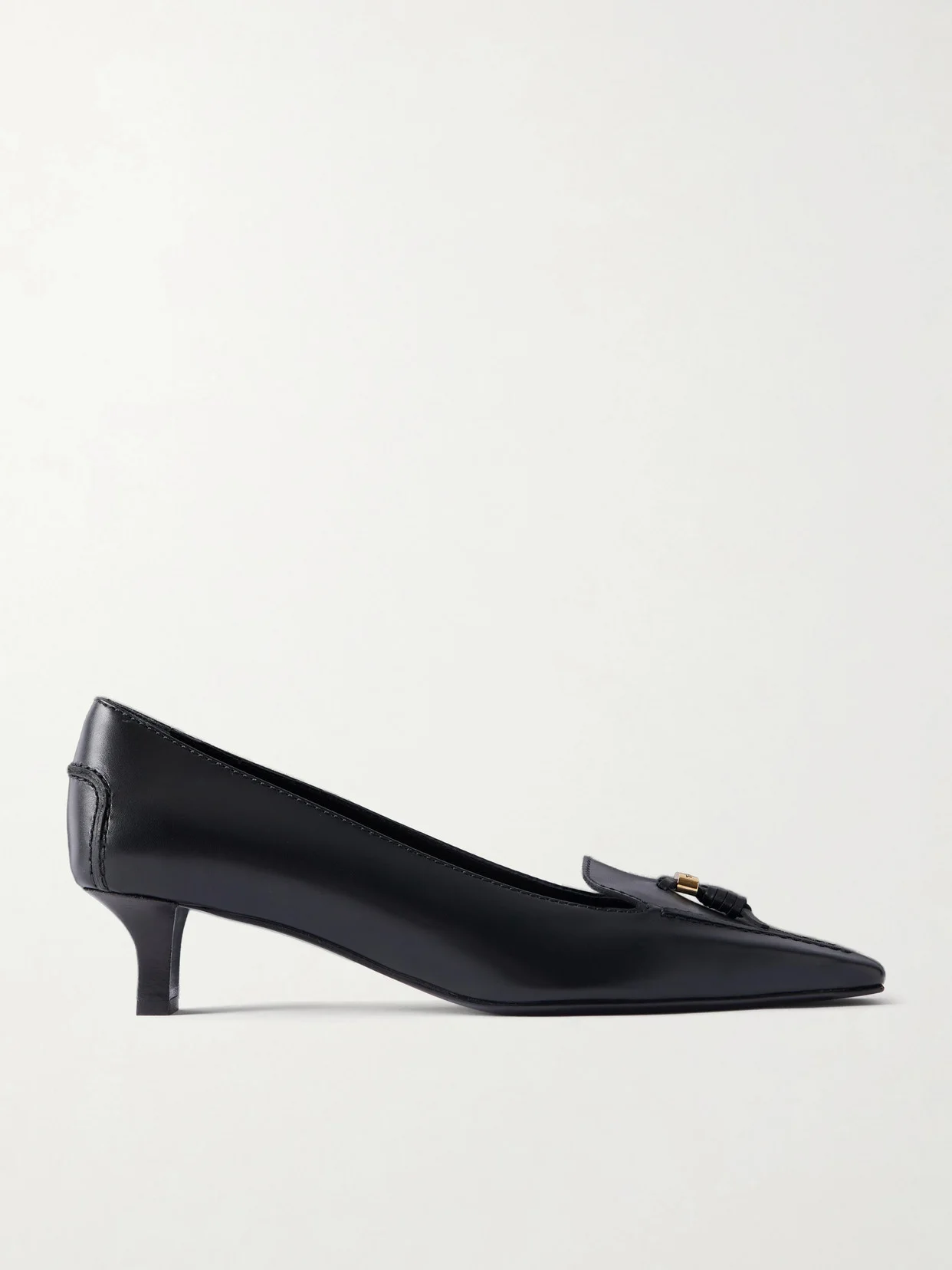 Logo-detailed Leather Pumps - 1