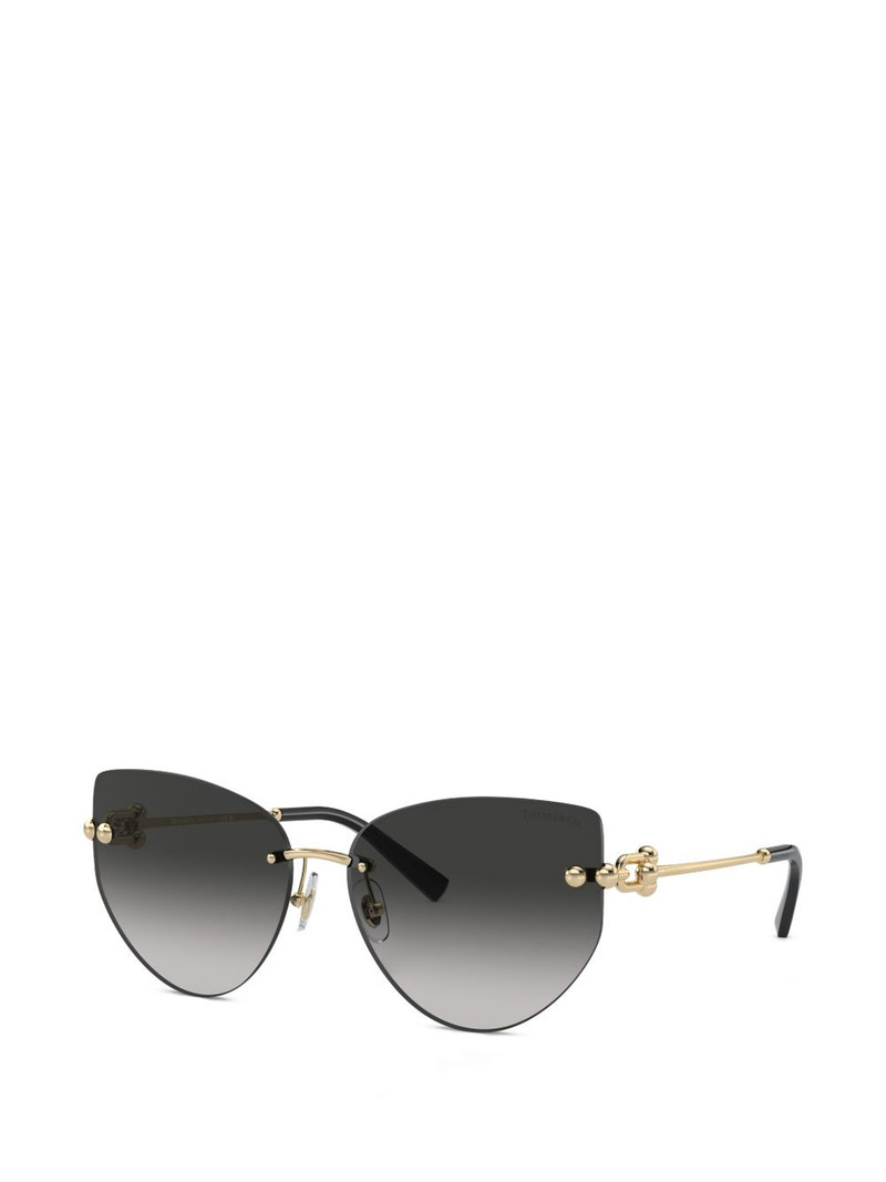 Tiffany & Co. cat-eye rimless sunglasses outlook