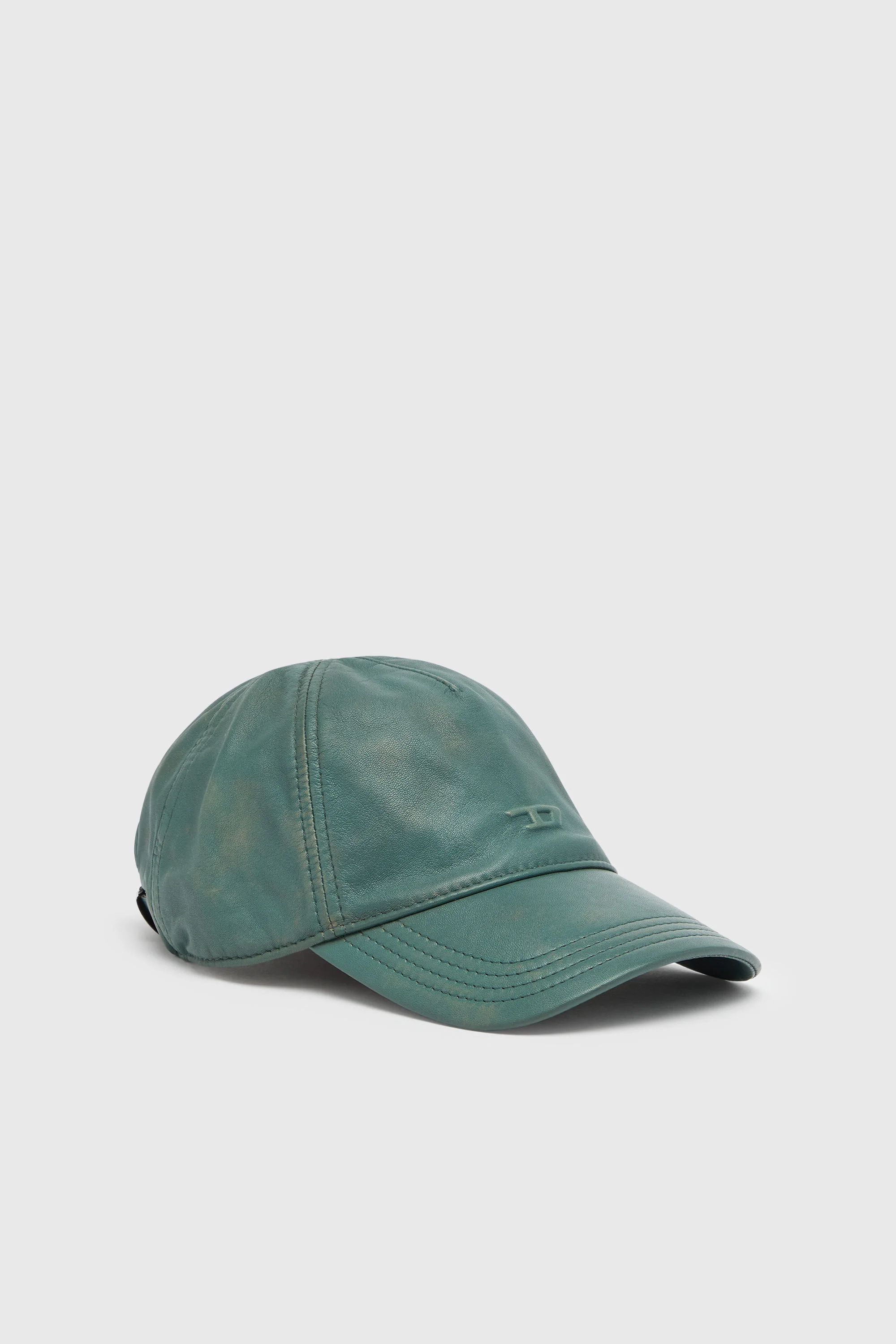 BASEBALL CAP IN TREATED LEATHER - 1