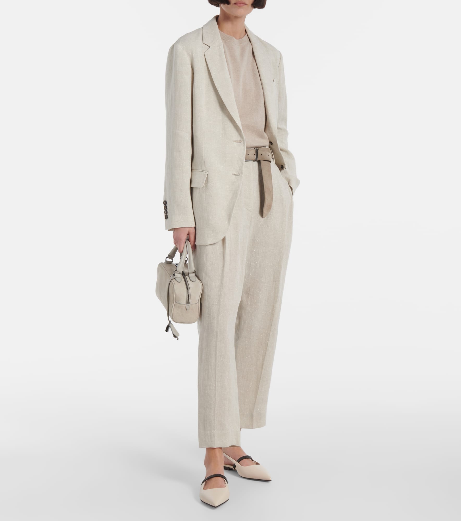 Linen-blend blazer - 2