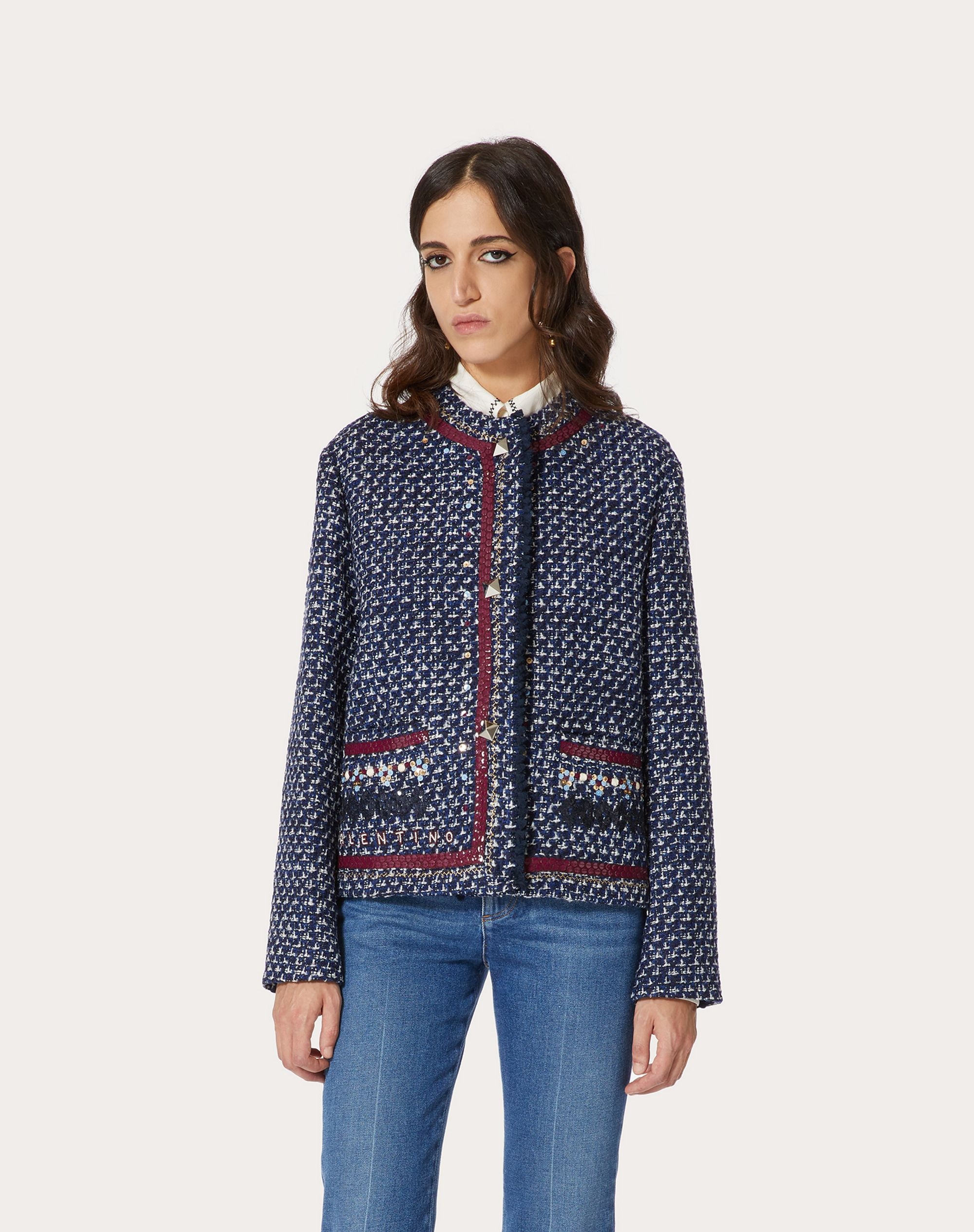 EMBROIDERED JACKET IN SENSATION TWEED - 3