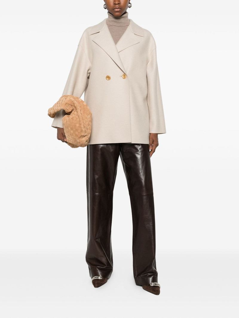 Harris Wharf London double-breasted coat outlook