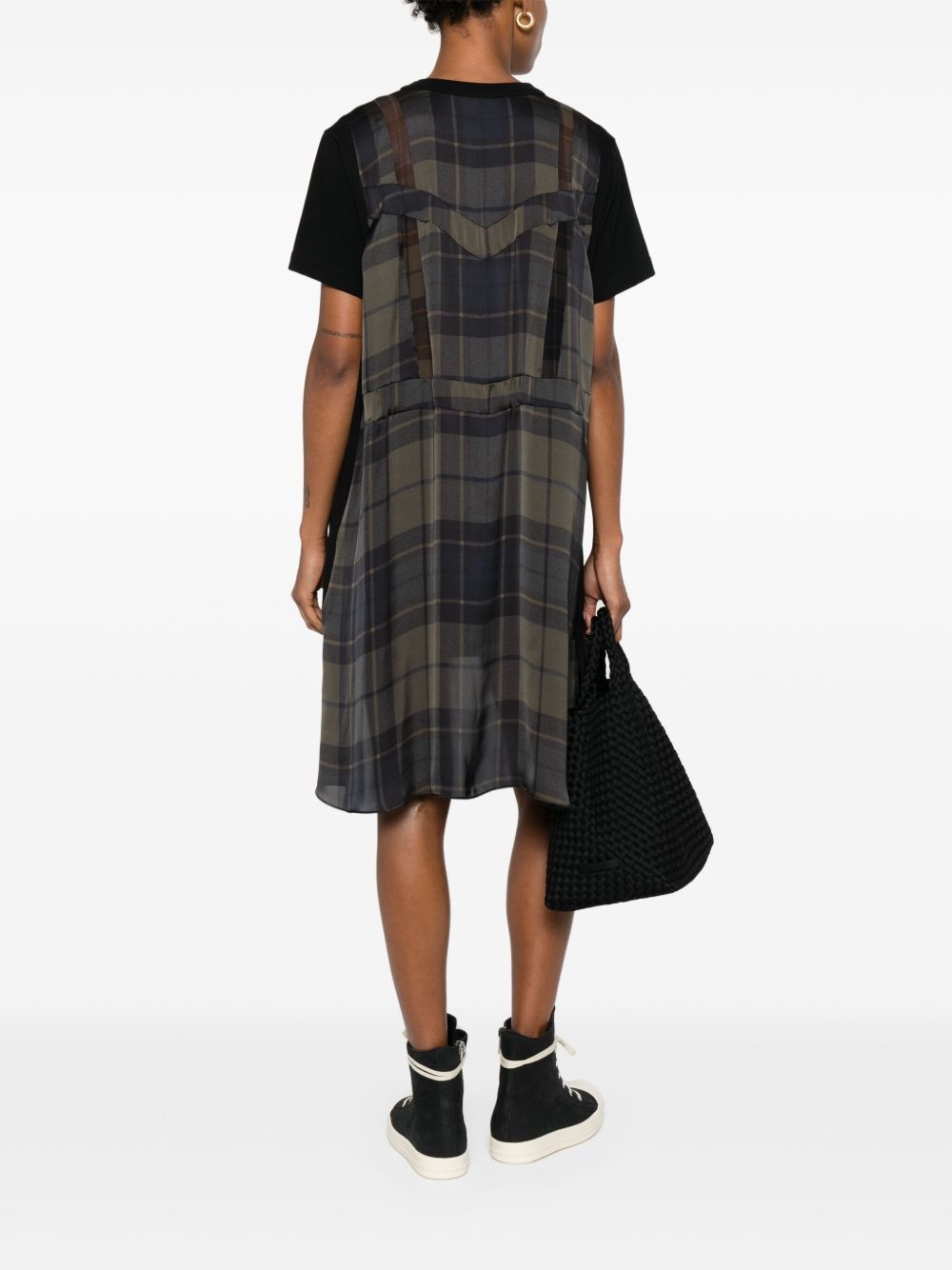 panelled mini dress - 2