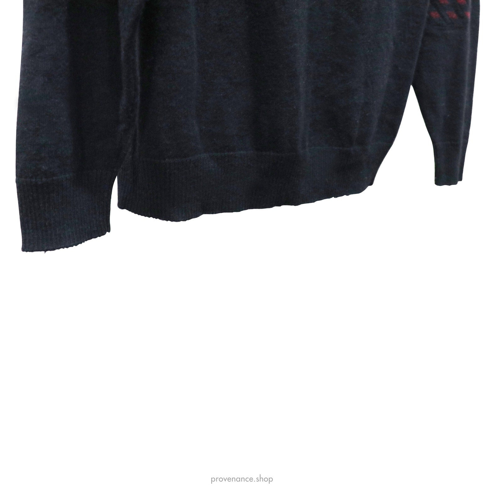 Yachting Quarter-Zip Wool Sweater - Black - 8