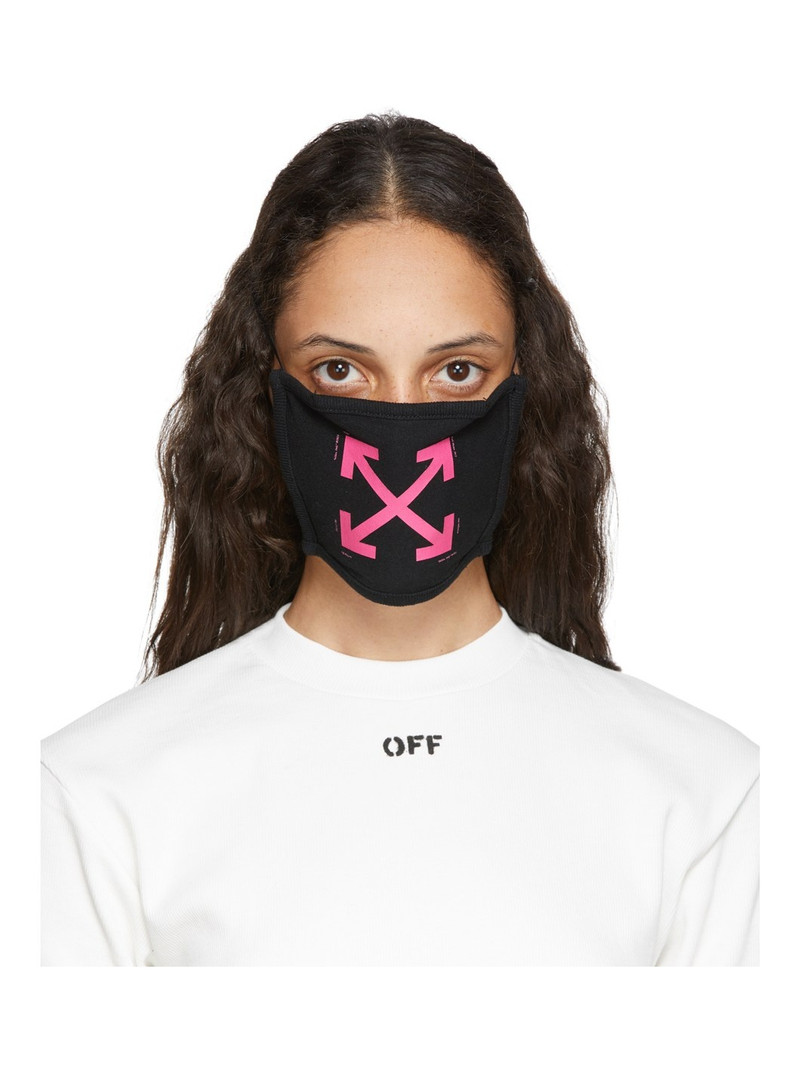Black & Pink Arrows Mask - 1