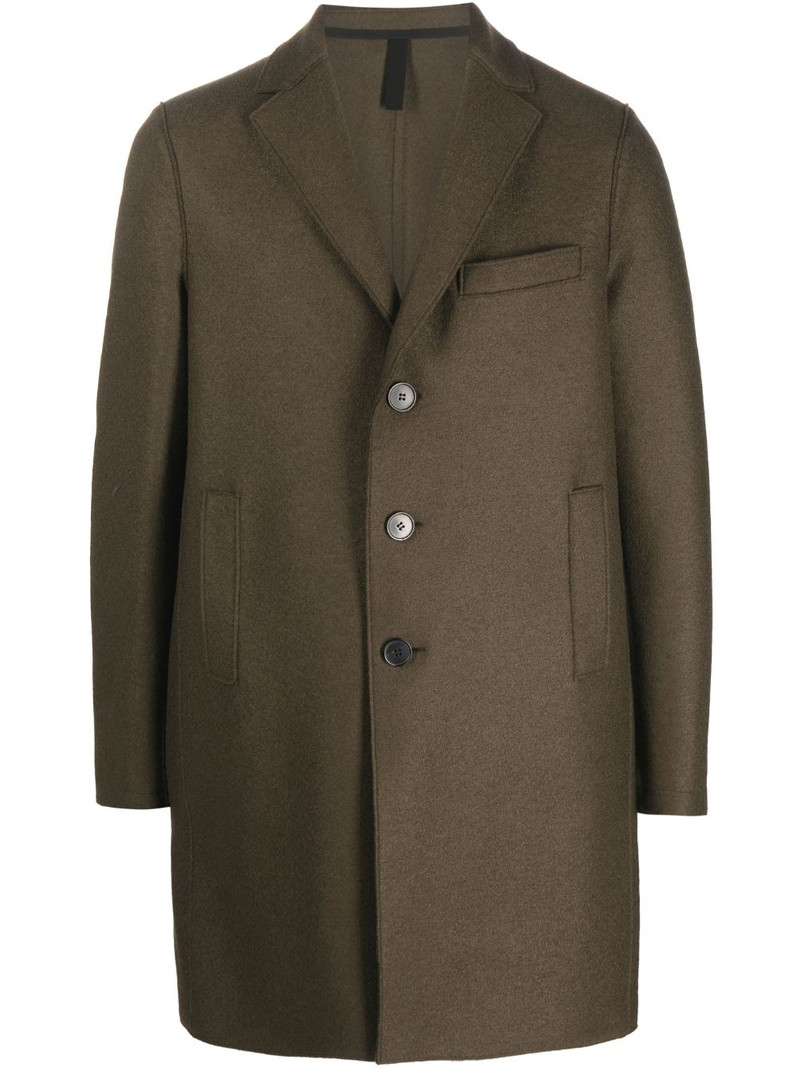 single-breasted virgin-wool coat 1