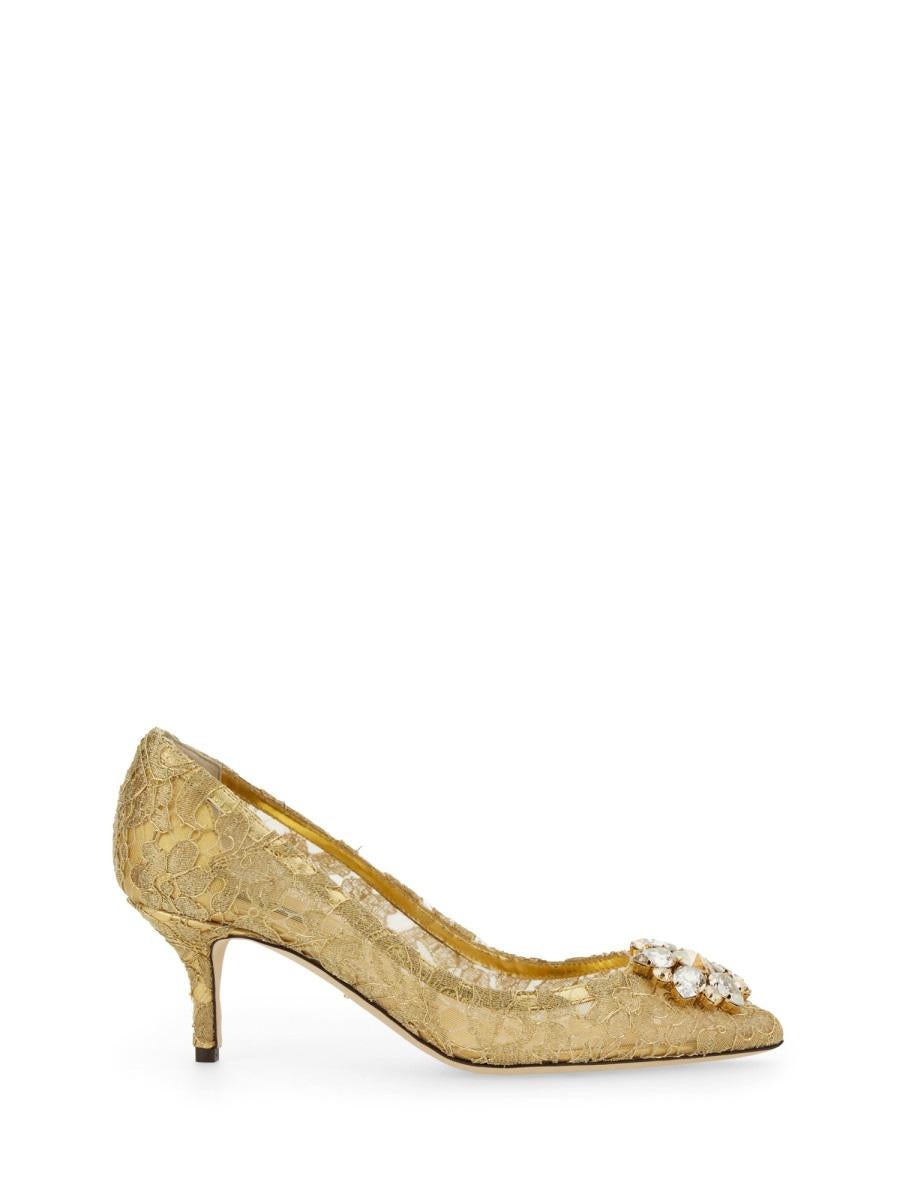 DOLCE & GABBANA TAORMINA LACE PUMPS - 1