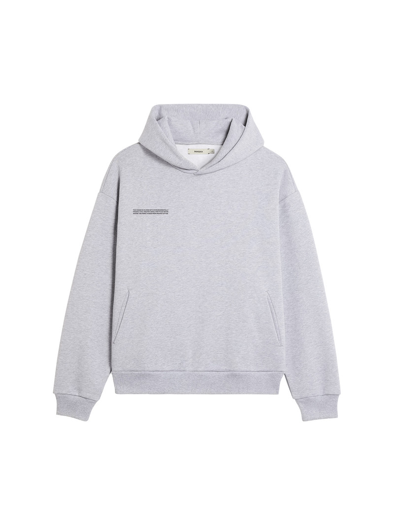 PANGAIA Mens 365 Midweight Hoodie - Grey Marl outlook