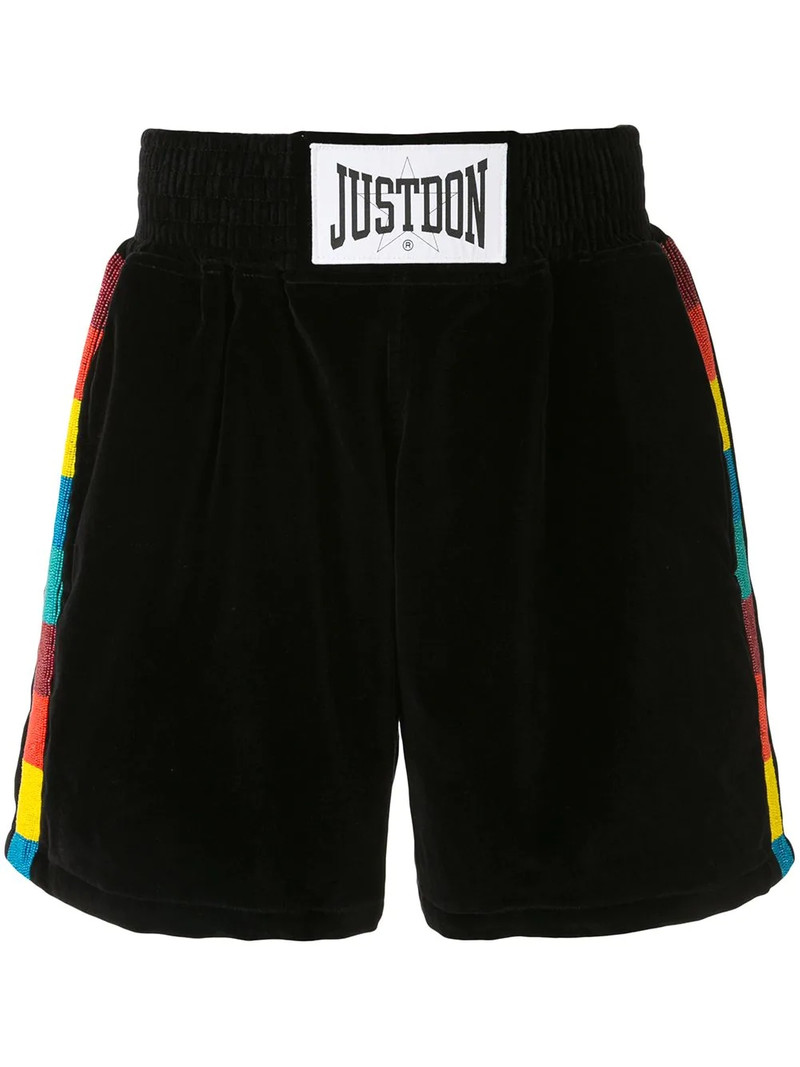 velvet track shorts 1