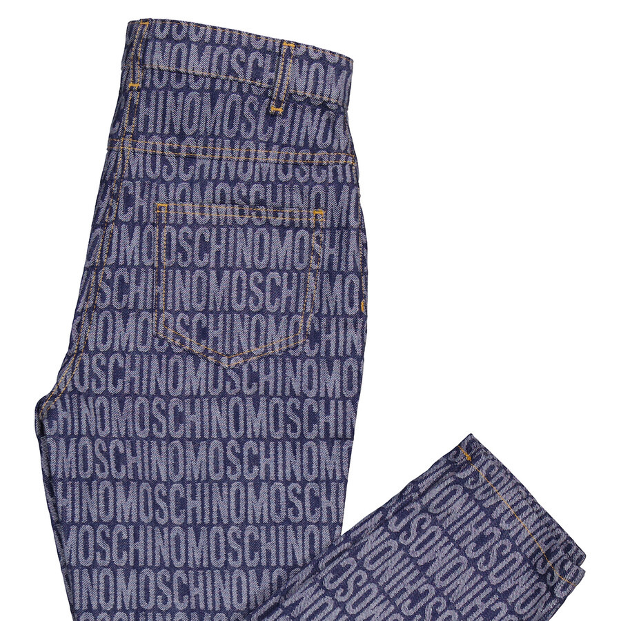 Moschino Monogram Print Jeans - 7