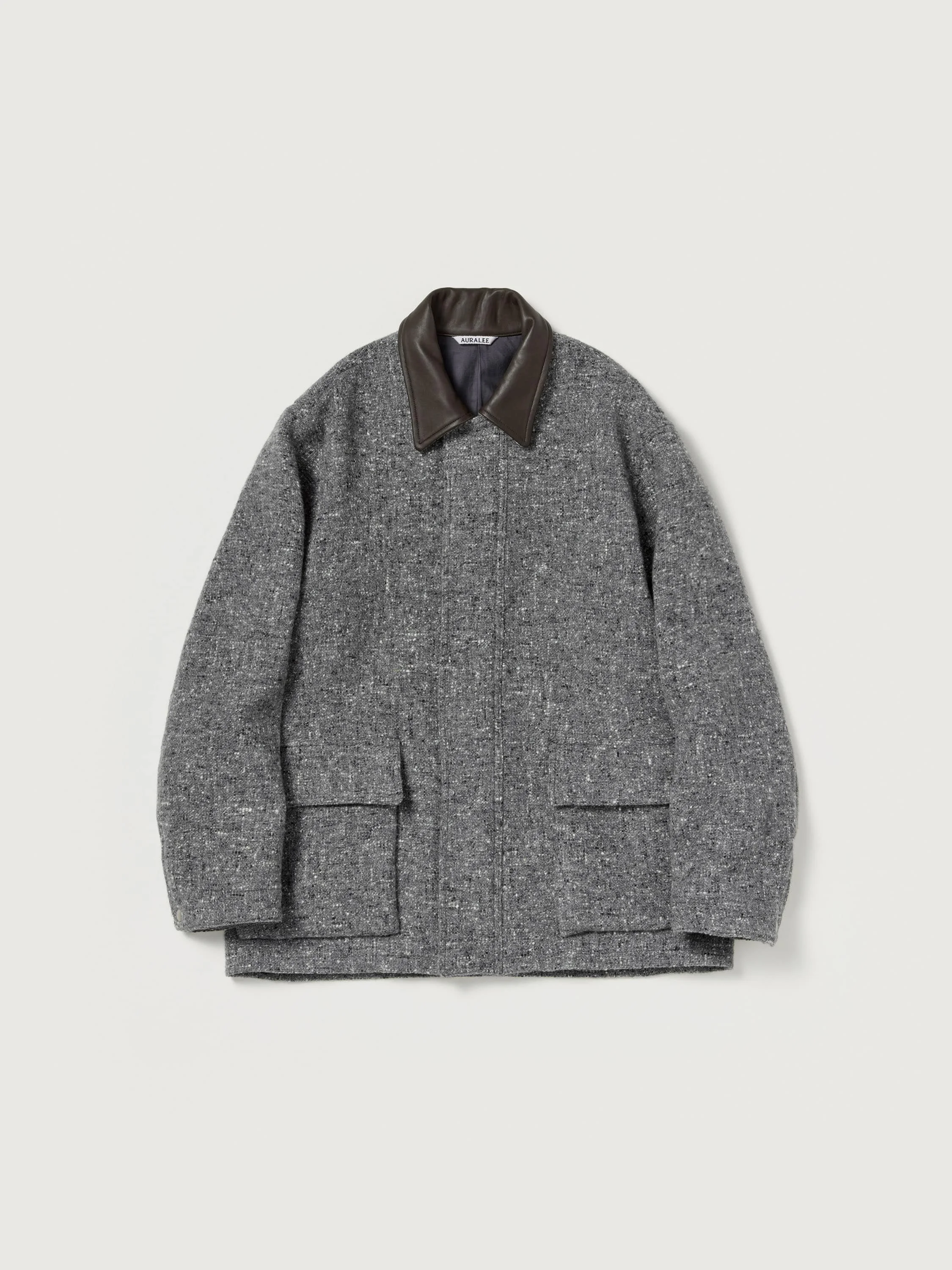 HOMESPUN TWEED ZIP BLOUSON - 1